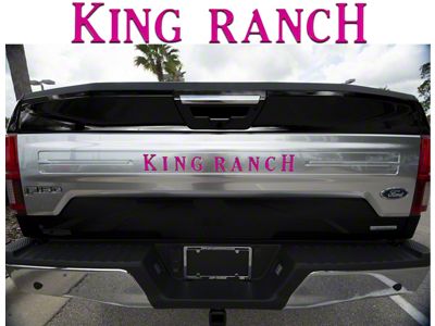 Tailgate Insert Letters; Hot Pinl (18-20 F-150 King Ranch)