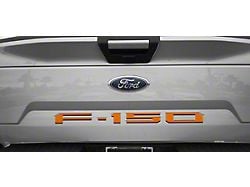 Tailgate Insert Letters; Matte Orange (18-20 F-150 w/o Tailgate Applique)