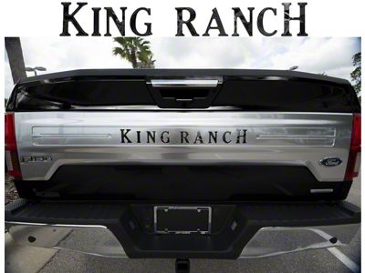 Tailgate Insert Letters; Reflective Black Shadow (18-20 F-150 King Ranch)