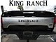 Tailgate Insert Letters; Reflective Black Shadow (18-20 F-150 King Ranch)