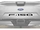 Tailgate Insert Letters; Reflective Black Topo (18-20 F-150 w/o Tailgate Applique)