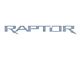 Tailgate Letter Inserts; Azure Gray (17-20 F-150 Raptor w/o Tailgate Applique)