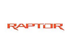 Tailgate Letter Inserts; Code Orange (17-24 F-150 Raptor w/ Tailgate Applique)