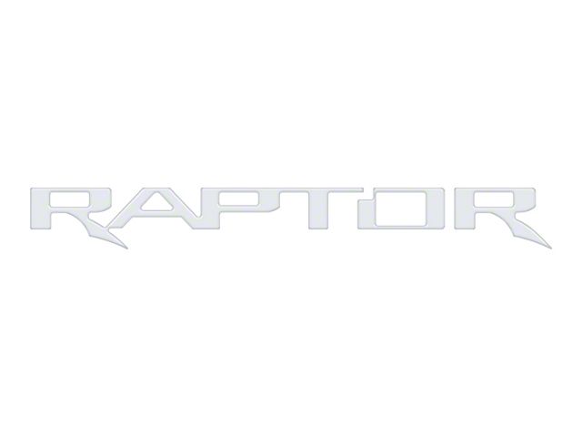 Tailgate Letter Inserts; Gloss White (17-20 F-150 Raptor w/o Tailgate Applique)