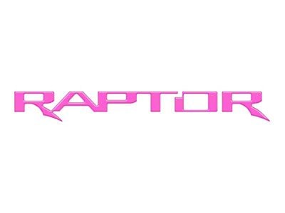 Tailgate Letter Inserts; Hot Pink (17-20 F-150 Raptor w/o Tailgate Applique)