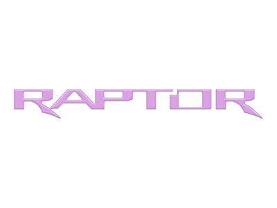 Tailgate Letter Inserts; Lavender Purple (17-20 F-150 Raptor w/o Tailgate Applique)