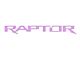 Tailgate Letter Inserts; Lavender Purple (17-20 F-150 Raptor w/o Tailgate Applique)
