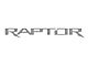 Tailgate Letter Inserts; Leadfoot Gray (21-24 F-150 Raptor w/o Tailgate Applique)