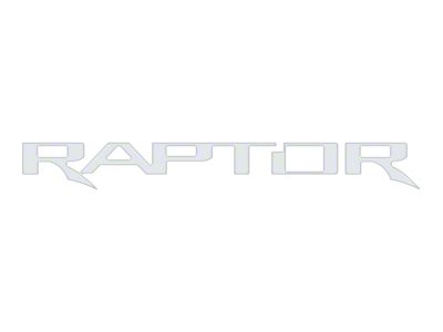 Tailgate Letter Inserts; Matte White (17-20 F-150 Raptor w/o Tailgate Applique)