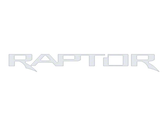 Tailgate Letter Inserts; Matte White (21-24 F-150 Raptor w/o Tailgate Applique)