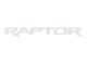 Tailgate Letter Inserts; Matte White (21-24 F-150 Raptor w/o Tailgate Applique)