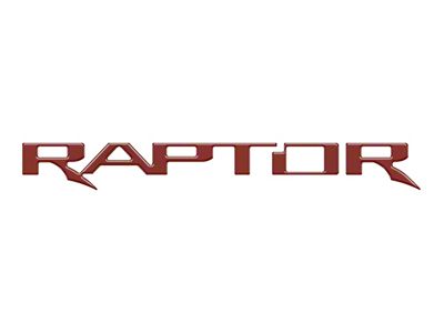 Tailgate Letter Inserts; Ruby Red (17-20 F-150 Raptor w/o Tailgate Applique)