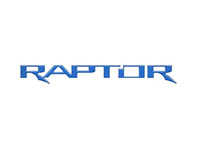 Tailgate Letter Inserts; Velocity Blue (17-24 F-150 Raptor w/ Tailgate Applique)
