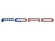 Tailgate Letter Overlays; American Flag (21-23 F-150 Raptor w/ Tailgate Applique)