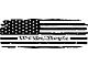 Tailgate Tattered American We The People Flag Decal; Gloss Black (97-24 F-150)