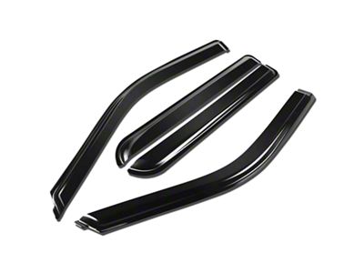 Tape-On Wind Deflectors Window Visors; Smoked (15-20 F-150 SuperCrew)