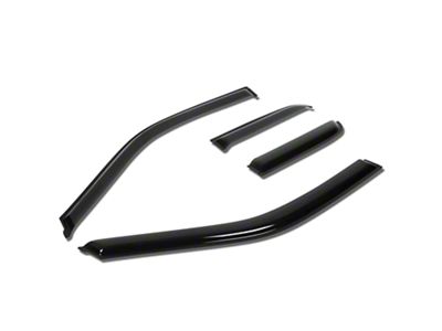 Tape-On Wind Deflectors Window Visors; Smoked (15-20 F-150 SuperCab)