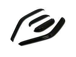 Tape-On Front and Rear Window Visors; Dark Smoke (97-03 F-150 SuperCab)