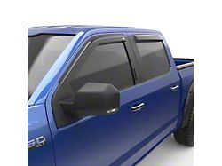 EGR Tape-On Window Visors; Front and Rear; Dark Smoke (15-25 F-150 SuperCab)