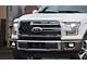 Tattered American Flag Grille Decal; Gloss Black (15-17 F-150 Lariat)