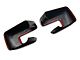 Chrome Delete Top Mirror Covers; Gloss Black (21-24 F-150)