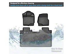 TOTALINER Heavy Duty Front and Rear Floor Liners; Black (15-25 F-150 SuperCrew)