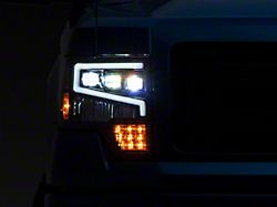 Tri-Pro LED Projector Headlights; Black Housing; Clear Lens (09-14 F-150 w/ Factory Halogen Headlights)