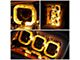 Triple Sequential LED DRL Projector Headlights with Amber Corners; Chrome Housing; Clear Lens (18-20 F-150 w/ Factory Halogen Headlights)