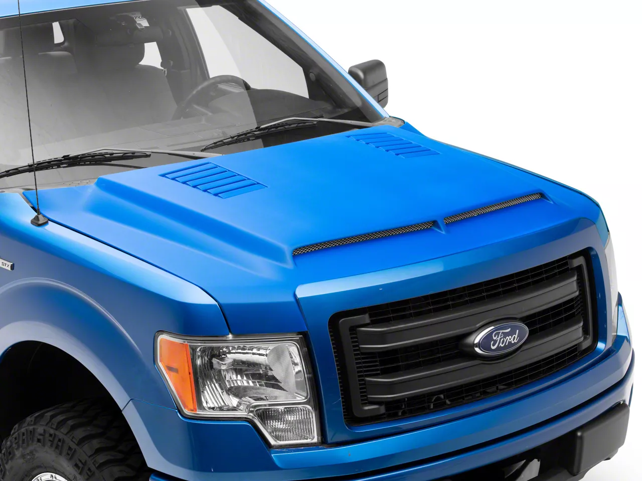 F-150 Type-e Style Ram Air Hood; Unpainted (09-14 F-150, Excluding 