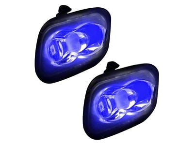 Ultra High Power LED Mirror/Puddle Light Kit; Blue (15-20 F-150)