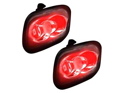 Ultra High Power LED Mirror/Puddle Light Kit; Red (15-20 F-150)