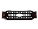 Chrome Delete Upper Grille Overlay; Gloss Black (21-23 F-150 XL, XLT)