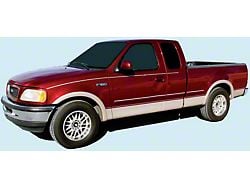 Upper and Lower Stripes; Gold/Toreador Red (97-00 F-150 Lariat)