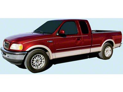 Upper and Lower Stripes; Gold/Toreador Red (97-00 F-150 Lariat)