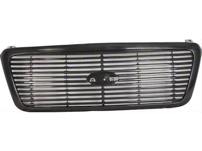 Upper Replacement Grille; Black (04-08 F-150)