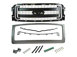 Upper Replacement Grille; Textured Black (13-14 F-150, Excluding Raptor)