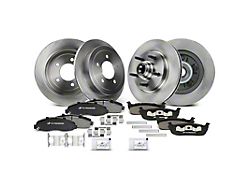 Vented 5-Lug Brake Rotor and Pad Kit; Front and Rear (Late 00-03 2WD F-150 w/ Rear Disc Brakes, Excluding Lightning)