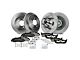 Vented 5-Lug Brake Rotor and Pad Kit; Front and Rear (Late 00-03 2WD F-150 w/ Rear Disc Brakes, Excluding Lightning)