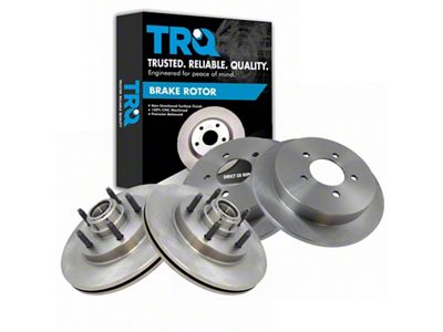 Vented 5-Lug Rotors; Front and Rear (Late 00-03 2WD F-150 w/ Rear Disc Brakes, Excluding Lightning)