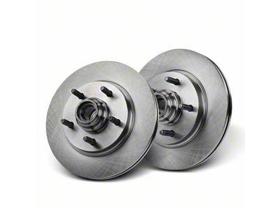 Vented 5-Lug Rotors; Front Pair (01-03 2WD F-150, Excluding Lightning)