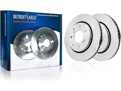 Vented 7-Lug Rotors; Front Pair (10-17 F-150)