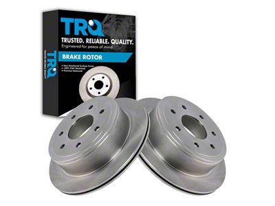 Vented 7-Lug Rotors; Rear Pair (04-11 F-150)