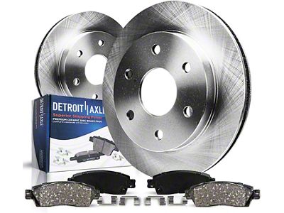 Vented 6-Lug Brake Rotor and Pad Kit; Front (10-20 F-150)