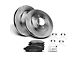 Vented 6-Lug Brake Rotor and Pad Kit; Front (04-08 4WD F-150)