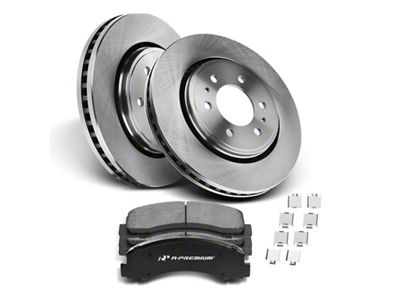 Vented 6-Lug Brake Rotor and Pad Kit; Front (10-20 F-150)