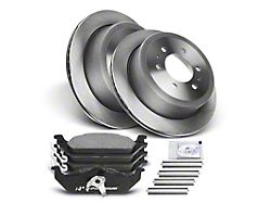 Vented 6-Lug Brake Rotor and Pad Kit; Rear (04-11 F-150)