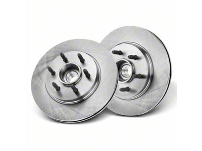 Vented 6-Lug Rotors; Front Pair (04-08 2WD F-150)