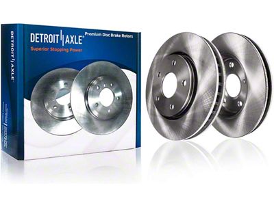 Vented 5-Lug Rotors; Front Pair (97-03 4WD F-150)