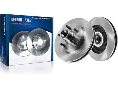 Vented 5-Lug Rotors; Front Pair (00-03 2WD F-150, Excluding Lightning)