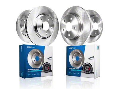 Vented 6-Lug Rotors; Front and Rear (00-03 2WD F-150 w/ Rear Disc Brakes, Excluding Lightning)